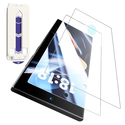 Hoerrye für Samsung Galaxy S24 Ultra Sichtschutz, [9H Bruchsicher Militärniveau] Displayschutz Stück Bläschenfrei Eco-Friendly,HD Klar gehärtetes Glas 2 Stück Klar von Hoerrye