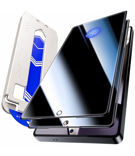 Hoerrye für Samsung Galaxy S25 Ultra für Panzerglas Sichtschutz - 9H+ Härte Schutzfolie, 100% Fingerabdruck Kompatibel [24° Anti-Spy, Einfache Installation,0 Staub & Blasen] Anti-Peeping, 2 Stück von Hoerrye