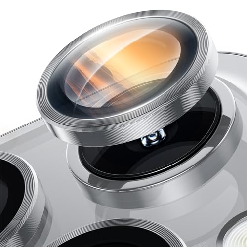 Hoerrye for iPhone 16 Pro/iPhone 16 Pro Max Camera Lens Protector - Case-Friendly, Tempered Glass Screen Protector, Anti-Scratch, Space Titanium Military-Grade Drop Protection White Hoerrye for iPhone 16 Pro/iPhone 16 Pro Max Camera Lens Protector - Case-Friendly, Tempered Glass Screen Protector, Anti-Scratch, Space Titanium Military-Grade Drop Protection White von Hoerrye
