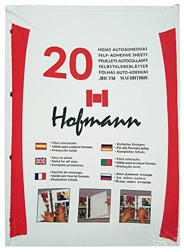 Hofmann | Selbstklebende Ringbuchbögen | 20 Blatt selbstklebend | 235 x 320 x 0,1 mm von Hofmann