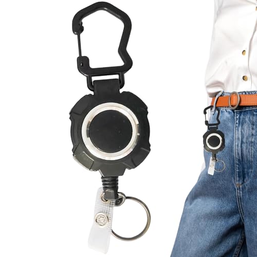 Hogvinnatil Einziehbares Schlüsselband,Karabiner-Ausweishalter | Schwerlast Clip Schlüsselanhänger Gürtelhalter Für Ski Lehrer Schüler Feuerwehr Krankenpflege Sicherheit Hogvinnatil Einziehbares Schlüsselband,Karabiner-Ausweishalter | Schwerlast Clip Schlüsselanhänger Gürtelhalter Für Ski Lehrer Schüler Feuerwehr Krankenpflege Sicherheit von Hogvinnatil