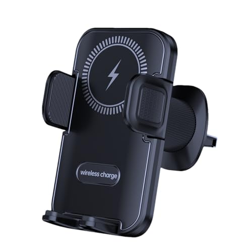 Hogvinnatil Kabellose Auto-Handy-Ladestation,Handyhalterung Mit Ladefunktion - 15W Schnellklemmende Autohalterung Ständer Für Fahrer Beifahrer Vordersitz von Hogvinnatil
