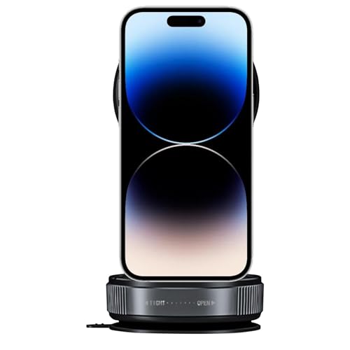 Hogvinnatil Vakuummagnetauto -Telefonhalter, magnetischer Telefonhaltersaugne Tasse,Faltbarer Mobiltelefonsaughalter - 360-Grad-rotierende Automobilmontage, einverrückter Navigationsständer für von Hogvinnatil