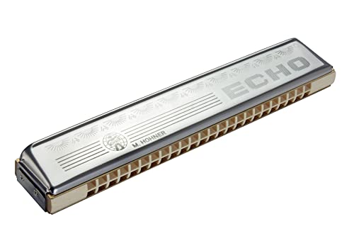 HOHNER 2509-C Echo 48 Tremolo Mundharmonika, C-Dur, Edelstahl von Hohner