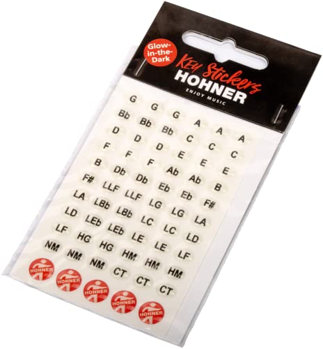 HOHNER Aufkleber, Glow In The Dark, Mundharmonika, Tonarten HOHNER Aufkleber, Glow In The Dark, Mundharmonika, Tonarten von Hohner