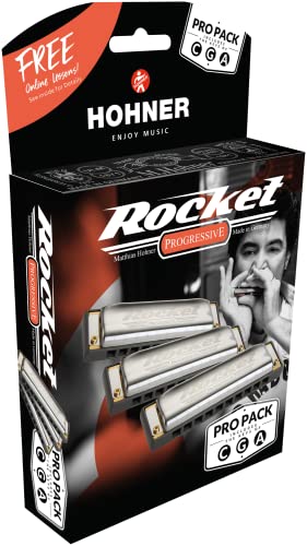 HOHNER Mundharmonika, Rocket, C/G/A ProPack von Hohner