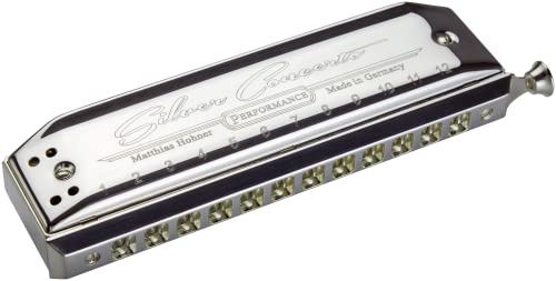 HOHNER Mundharmonika, Silver Concerto, chromatisch HOHNER Mundharmonika, Silver Concerto, chromatisch von Hohner