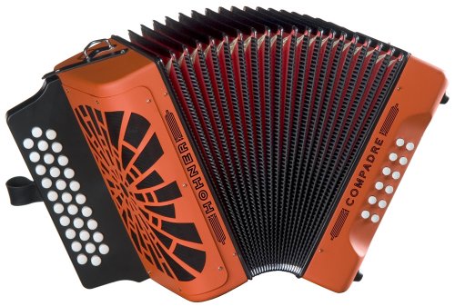 Hohner Compadre GCF Akkordeon, Orange von Hohner