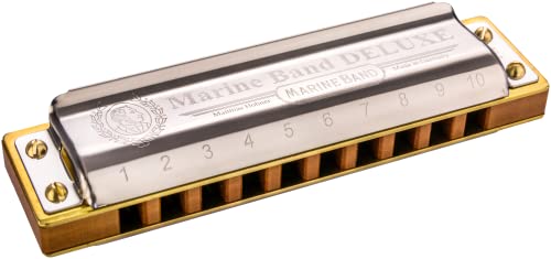 Hohner M200510X Marine Band Deluxe A Mundharmonika von Hohner