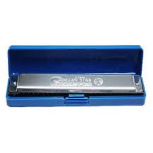 Hohner Mundharmonika Ocean Star, Metall, blau, Bes, Mundharmonika von Hohner