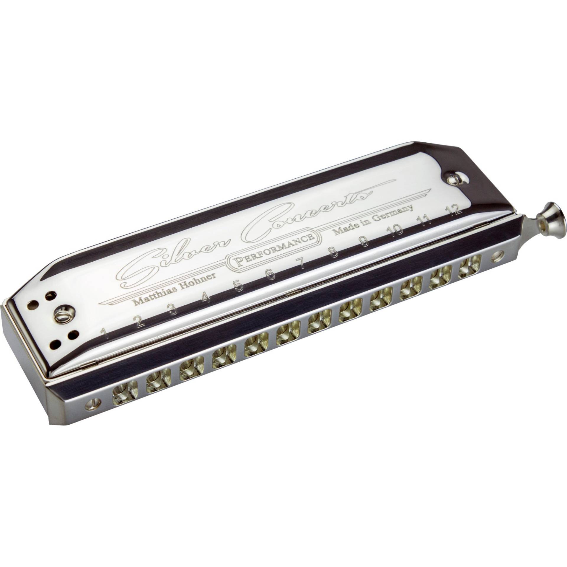 Hohner Silver Concerto C Chromatic Harmonica von Hohner