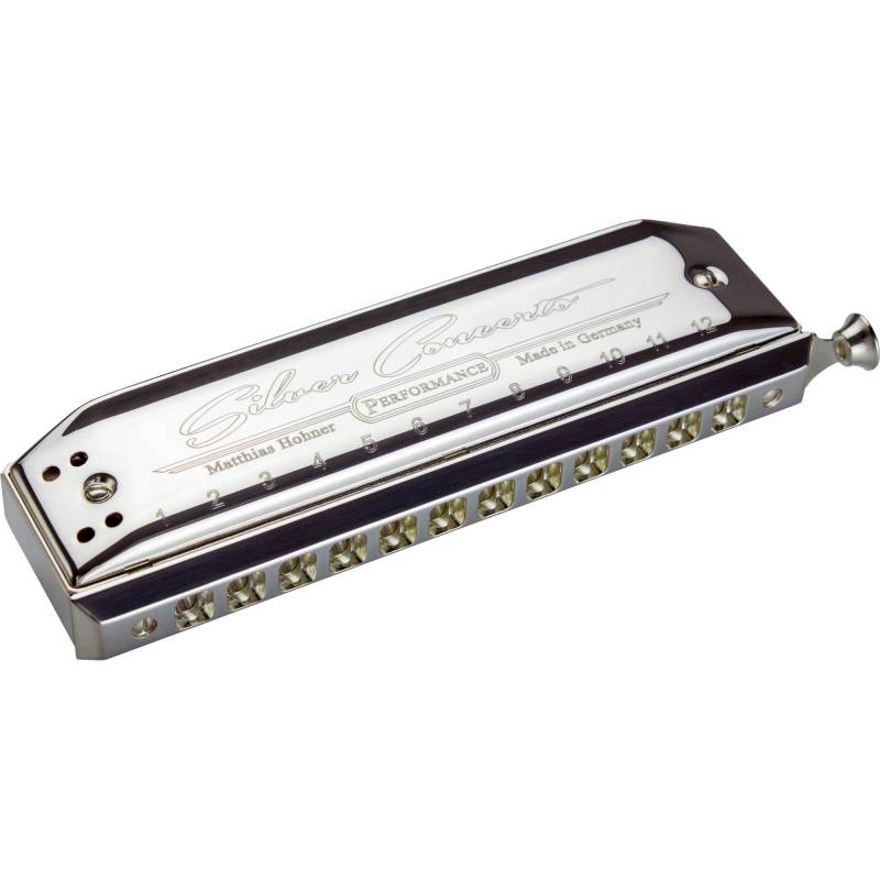 Hohner Silver Concerto C Chromatic Harmonica von Hohner