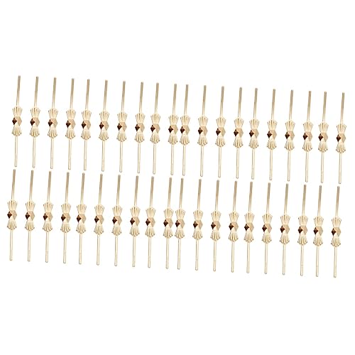 Hohopeti 400 Stk Zubehör für Kristalllampen goldene Deckenleuchte Kronleuchter-Ersatzzubehör lamp holder vorhang schlaufen Stecker für Deckenlichtkristalle Kristallclips befestigen Metall von Hohopeti