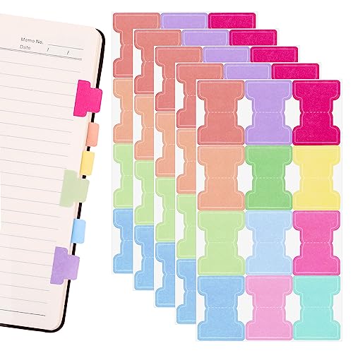 Haftmarker, Index Tabs Selbstklebend, Stabile Haftnotizen Tabs Pastell, Page Marker, Book Tabs, Trennstreifen, Annotating Supplies für Notizbücher Kalender Planer Bibelregister von Hoiny
