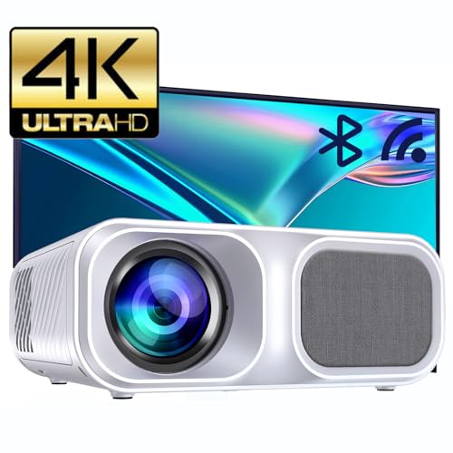 Beamer 4K, Full HD 9800 Lumen Beamer Native 1080P von Hojocojo