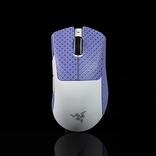 BTL Maus-Griffband für Razer Deathadder V3 Pro Professionelles rutschfestes, schweißresistent, 0,4 mm, Violett von Hokeyio