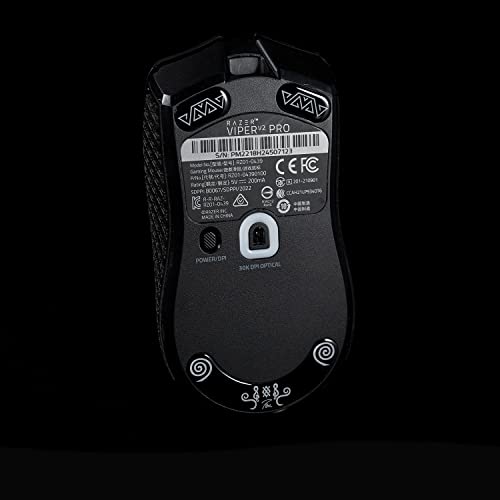 Hokeyio T BTL Glas-Mausfüße für Viper V2 schwarz von Hokeyio