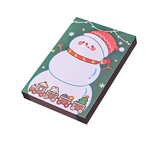 Weihnachtsaufkleber - Cartoon Weihnachtspost-it-Notizen,30 Blatt Weihnachts Notizblöcke,Weihnachtsmann Notizblöcke Weihnachten Haftnotizen Notizblöcke (C, 8X8cm) von HolAngela