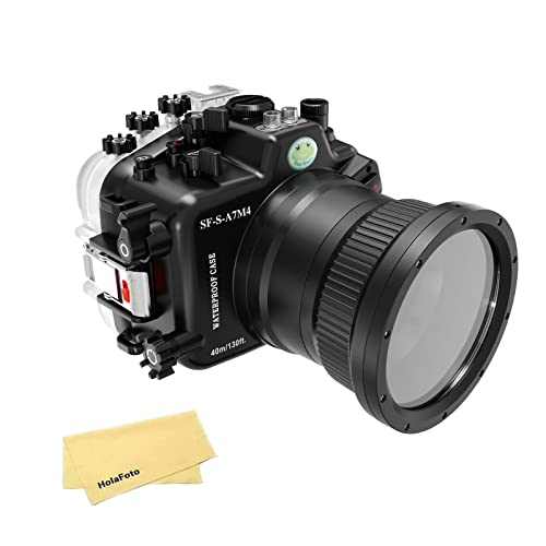 Seafrogs Unterwassergehäuse Für Sony A7M4 Alpha7 Iv (Ilce-7M4 /A7 Iv), [40M/130Ft] Wasserdichtes Tauchgehäuse Für Sony A7M4 A7 Mark Iv A74, Mit Standardanschluss von HolaFoto