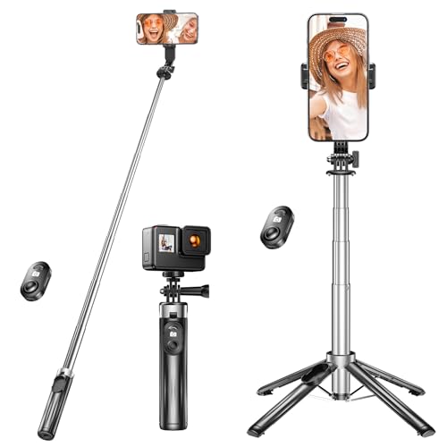 Selfie Stick Stativ -3 IN 1 Handy Stativ &Einbeinstativ Tripod für Smartphone für GoPro für Action-Kamera, 103 cm Ausziehbares Handyhalter mit Fernbedienung Kompatibel mit iPhone Samsung & Android Selfie Stick Stativ -3 IN 1 Handy Stativ &Einbeinstativ Tripod für Smartphone für GoPro für Action-Kamera, 103 cm Ausziehbares Handyhalter mit Fernbedienung Kompatibel mit iPhone Samsung & Android von Holdersafe