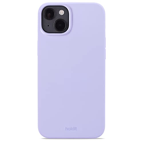 holdit Silikonhülle iPhone 14 Plus - 0,8mm Ultra dünn Handyhülle Silikon - Trendy Slim Silicone case mit Voller Schutz (erhöhte Kante für Kameraschutz) - Lavender von holdit