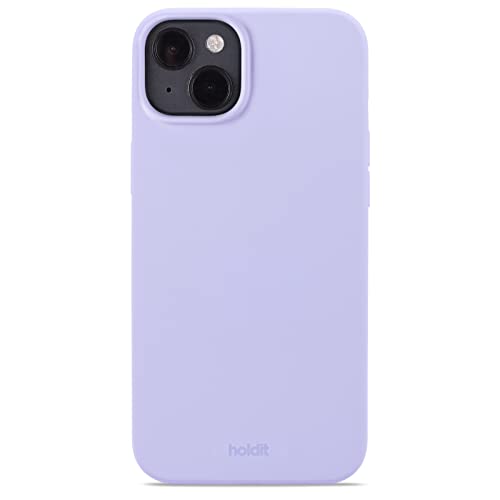 Holdit Silikonhülle iPhone 14 Plus - 0,8mm Ultra dünn Handyhülle Silikon - Trendy Slim Silicone case mit Voller Schutz (erhöhte Kante für Kameraschutz) - Lavender von Holdit