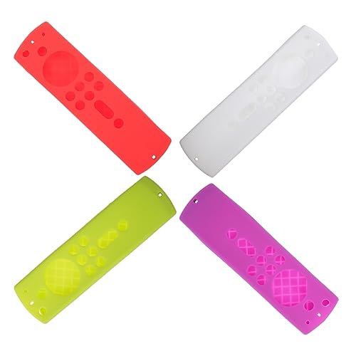 4Stücke Tv Fernbedienungsabdeckung aus Silikon Kompatibel mit Stick Schmutzabweisend Waschbar Präzise Aussparungen für Einfachen Zugriff für Bessere 4Stücke Tv Fernbedienungsabdeckung aus Silikon Kompatibel mit Stick Schmutzabweisend Waschbar Präzise Aussparungen für Einfachen Zugriff für Bessere von Holibanna