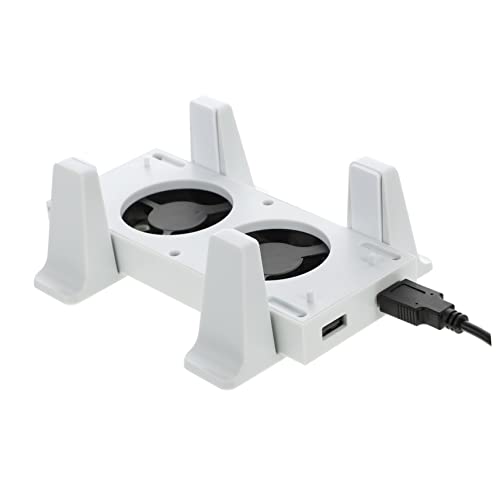 Holibanna 1 Satz Lüfter kühlung chillen spielekonsolen kühlboc venitlator Luft Kühlgebläse vertikaler Ständer Kühlventilatoren tragbar Kühlgebläse-Rack Kühlgebläse vertikale Basis Abs Weiß von Holibanna