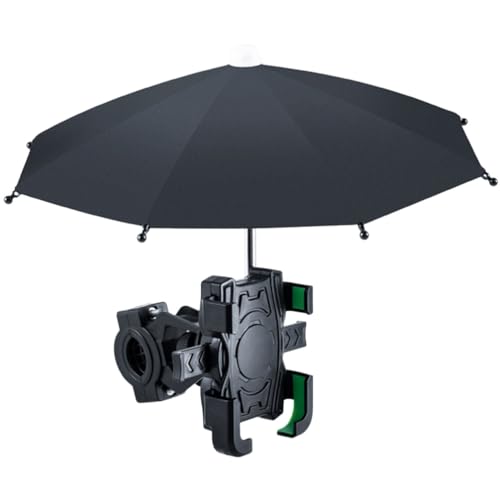 Holibanna 1 Set Fahrrad-Lenker-Handyhalterung mit Regenschirm, Handy-Halterung für Motorrad und Fahrrad, einfache Einhand-Stabilklemme für sicheres Fahren Holibanna 1 Set Fahrrad-Lenker-Handyhalterung mit Regenschirm, Handy-Halterung für Motorrad und Fahrrad, einfache Einhand-Stabilklemme für sicheres Fahren von Holibanna