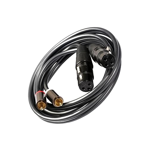 Holibanna 1.5M Audio Adapter Kabel Dual Dual Xlr für Hi Fi Stereo Vergoldete Anschlüsse mit Mehrschichtabschirmung für Heimkino Holibanna 1.5M Audio Adapter Kabel Dual Dual Xlr für Hi Fi Stereo Vergoldete Anschlüsse mit Mehrschichtabschirmung für Heimkino von Holibanna