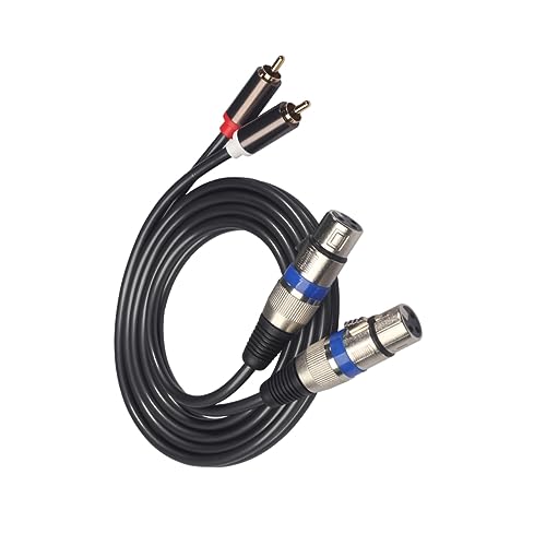 Holibanna 1.5M Dual Dual Xlr Audio Adapter Kabel Signal Patchkabel für Kristallklaren für Heimstereoanlagen Theater Schwarz Holibanna 1.5M Dual Dual Xlr Audio Adapter Kabel Signal Patchkabel für Kristallklaren für Heimstereoanlagen Theater Schwarz von Holibanna