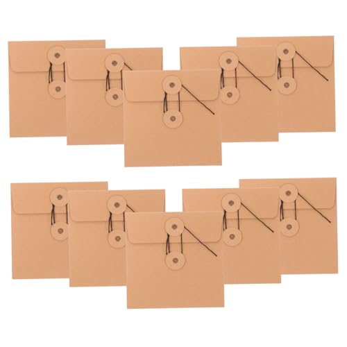 Holibanna 10Stücke Kraftpapier CD Hüllen Dvd Papierumschläge für Aufbewahrung Langlebige und Robuste Hüllen für Dvds Vielseitig Einsetzbar Design für Sicheren von Holibanna