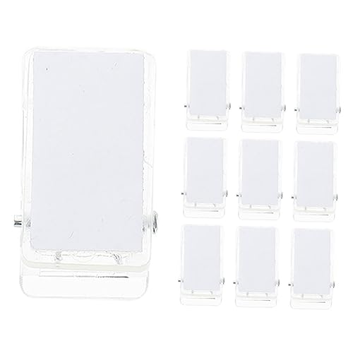 Holibanna 10Stücke Selbstklebende Ausweishalter Clips Transparente Brustkarten Clips Mit Doppelseitigem Klebeband Für DIY Zertifikats Und Namensschildhalter Holibanna 10Stücke Selbstklebende Ausweishalter Clips Transparente Brustkarten Clips Mit Doppelseitigem Klebeband Für DIY Zertifikats Und Namensschildhalter von Holibanna