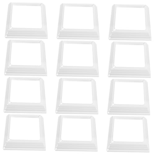 Holibanna 12 Stück Geteilte Kunststoffbasis Vinyl Deckgeländerteile Vinyl Zaunteile Pfostenabdeckungen Für Verandapfosten Basishülse Leiterendabdeckungen Geteilter Stil Vinyl von Holibanna