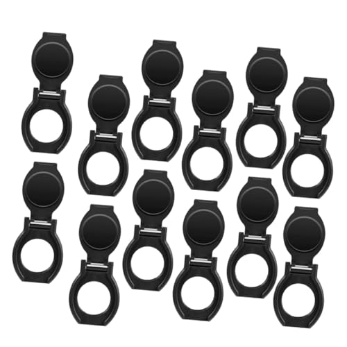 Holibanna 12 Stück Objektivdeckel abdecken Sichtschutz Laptop-Kamera Schild Security zubehör zubehã¶r fã¼r kameras Aufkleber Kameraobjektivabdeckung Kamera-Webcam-Objektivdeckel Abs Black von Holibanna