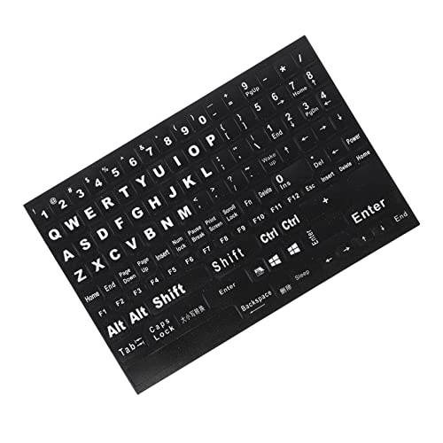 Holibanna 1Blatt Keyboard Sticker Laptop Tastatur Aufkleber für Englische für Standard Tastaturen Schützt vor Kratzern Sorgt für Sauberes Elegantes von Holibanna
