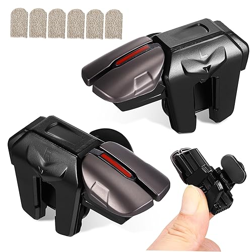 Holibanna 1Paar Mobiltelefon Controller Auslöser Ergonomische Gaming Fingerhülsen mit Pad für Komfortables Verbesserte Reaktion Holibanna 1Paar Mobiltelefon Controller Auslöser Ergonomische Gaming Fingerhülsen mit Pad für Komfortables Verbesserte Reaktion von Holibanna