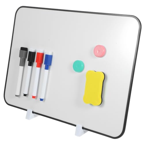 Holibanna 1Satz Magnetisches Whiteboard Doppelseitige Schreibtafel Abwischbar Stifte Und Zufälligem Radiergummi Für Zuhause Und Büro Memoboard von Holibanna
