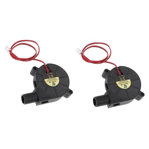 Holibanna 2 Stück Lüftergebläse Turbine Micro Blower -Lüfter für Turbo betrieben Kühlung tragbar Ersatzgebläse Ersatzluftgebläseventilator kleiner Lüfter Gummi Black von Holibanna