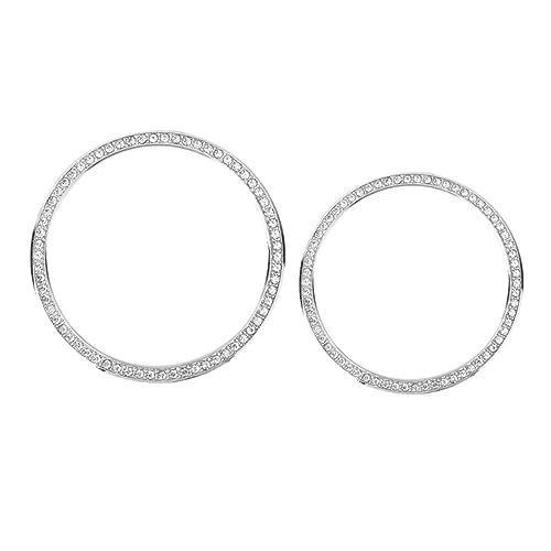Holibanna 2Stücke Uhrengehäuse mit Kristallen für Watch Kompatibel mit Stylische Metallumrandung Robust Hautfreundlich für Anpassungen von Holibanna