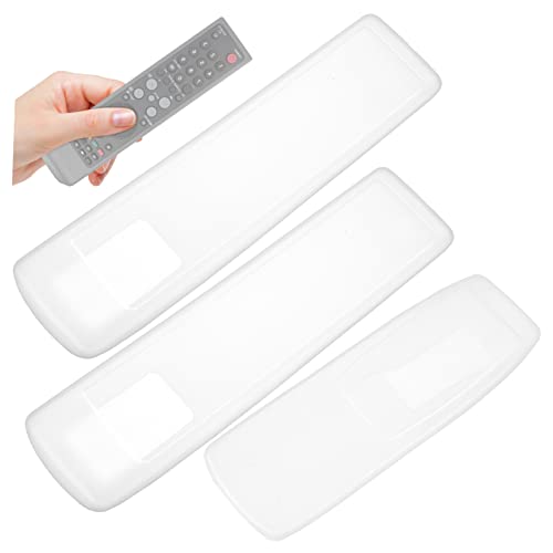 Holibanna 3Stücke Fernbedienungsabdeckungen aus Silikon Transparente Staubschutzhüllen für Tv Klimaanlage Anpassungsfähig Schutz vor Kratzern von Holibanna