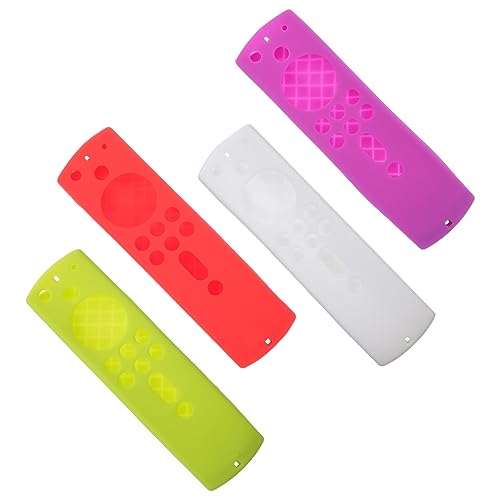 Holibanna 4Stücke Silikon Fernbedienungsschutz Kompatibel mit Stick Stoßfeste Hülle für Tv Controller Flexibles Langlebiges Design Zufälligen Holibanna 4Stücke Silikon Fernbedienungsschutz Kompatibel mit Stick Stoßfeste Hülle für Tv Controller Flexibles Langlebiges Design Zufälligen von Holibanna