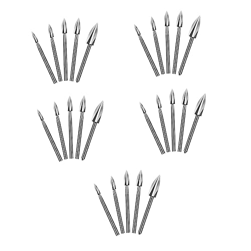 Holibanna 5 Sätze Gravierbohrer Bausatz Drill -kit Holzbearbeitung Schnitzel-kit Werkzeug Holzschnitzgrat Bohrhammer Holzgravurbohrer Steinbohrer Weißer Stahl Silber 5 Stück * 5 Holibanna 5 Sätze Gravierbohrer Bausatz Drill -kit Holzbearbeitung Schnitzel-kit Werkzeug Holzschnitzgrat Bohrhammer Holzgravurbohrer Steinbohrer Weißer Stahl Silber 5 Stück * 5 von Holibanna