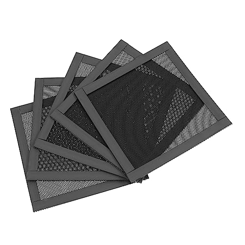 Holibanna 5 Stück Netzlüfter Computer Mesh Lüfter Netzlüfter Gehäuselüfter Cover Fan Mesh Case Fan Computer Mesh Computer Mesh Cooler Computerlüfter Schwarz Pvc von Holibanna
