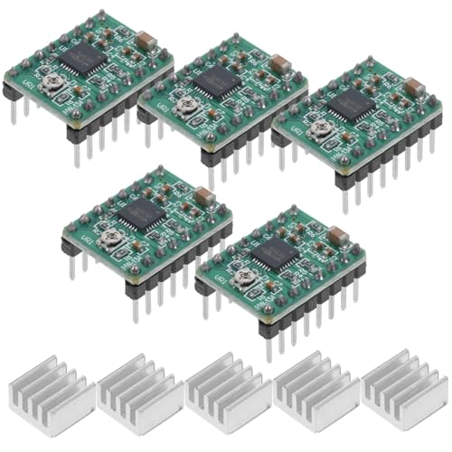 Holibanna 5Stücke Schrittmotortreiber Modul mit Kühlkörper für Cnc Maschinen Einstellbare Stromregelung Schutzfunktionen Verschiedene Schrittauflösungen Holibanna 5Stücke Schrittmotortreiber Modul mit Kühlkörper für Cnc Maschinen Einstellbare Stromregelung Schutzfunktionen Verschiedene Schrittauflösungen von Holibanna