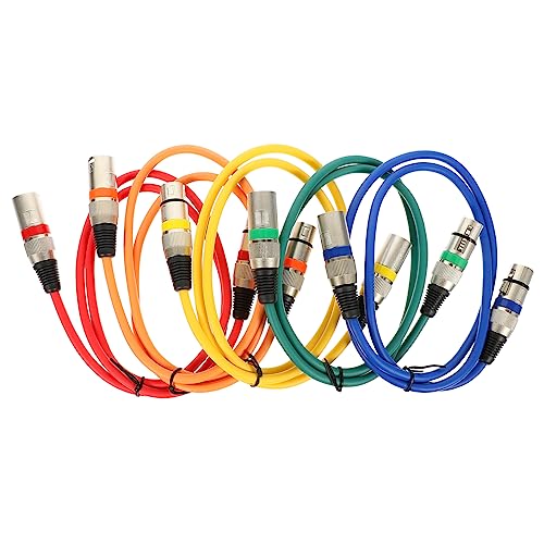 Holibanna 5Stücke Xlr Mikrofonkabel Männlich Weiblich Farbiges Hochwertige Audioverbindung für Mikrofone Einfach zu Bedienen Flexibles Holibanna 5Stücke Xlr Mikrofonkabel Männlich Weiblich Farbiges Hochwertige Audioverbindung für Mikrofone Einfach zu Bedienen Flexibles von Holibanna