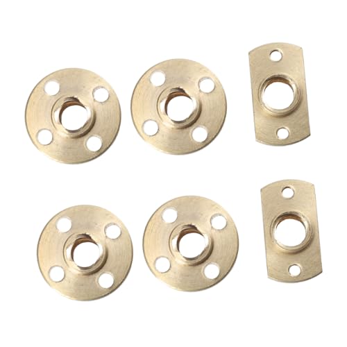 Holibanna 6Stücke Trapezmutter für Eliminationskappen für Präzise Lineare Bewegung Rostfrei Langlebig Hochfeste Verbindungselemente für DIY Projekte von Holibanna