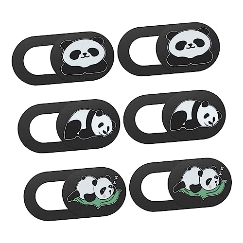 Holibanna 6Stücke Webcam Abdeckschieber Für Tablet Peeping Kameraschutz Mit Schiebedeckel Für Datenschutz Cartoon Panda Design Für Laptops Tablets von Holibanna
