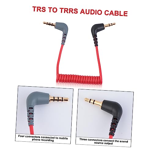 Holibanna Audio Transformationskabel Rot mit Reinem Kupferleiter für Signalübertragung Kompatibel mit Mikrofonen Lautsprechern von Holibanna