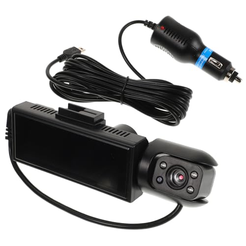 Holibanna Dual-Lens-Antriebsrekorder Wohnmobil-Kamerasystem kabellos kabelgebundene Rückfahrkamera Schlepplastwagenzubehör Dashcam Front- und Rückfahrkamera Plastik Black Holibanna Dual-Lens-Antriebsrekorder Wohnmobil-Kamerasystem kabellos kabelgebundene Rückfahrkamera Schlepplastwagenzubehör Dashcam Front- und Rückfahrkamera Plastik Black von Holibanna